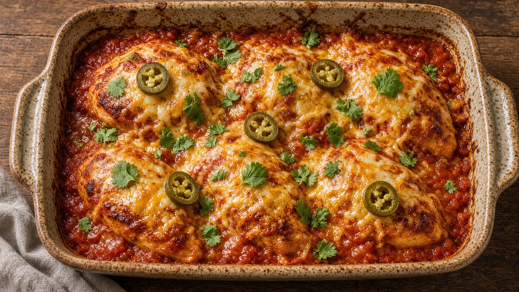 Healthy Mexican Chicken Bake