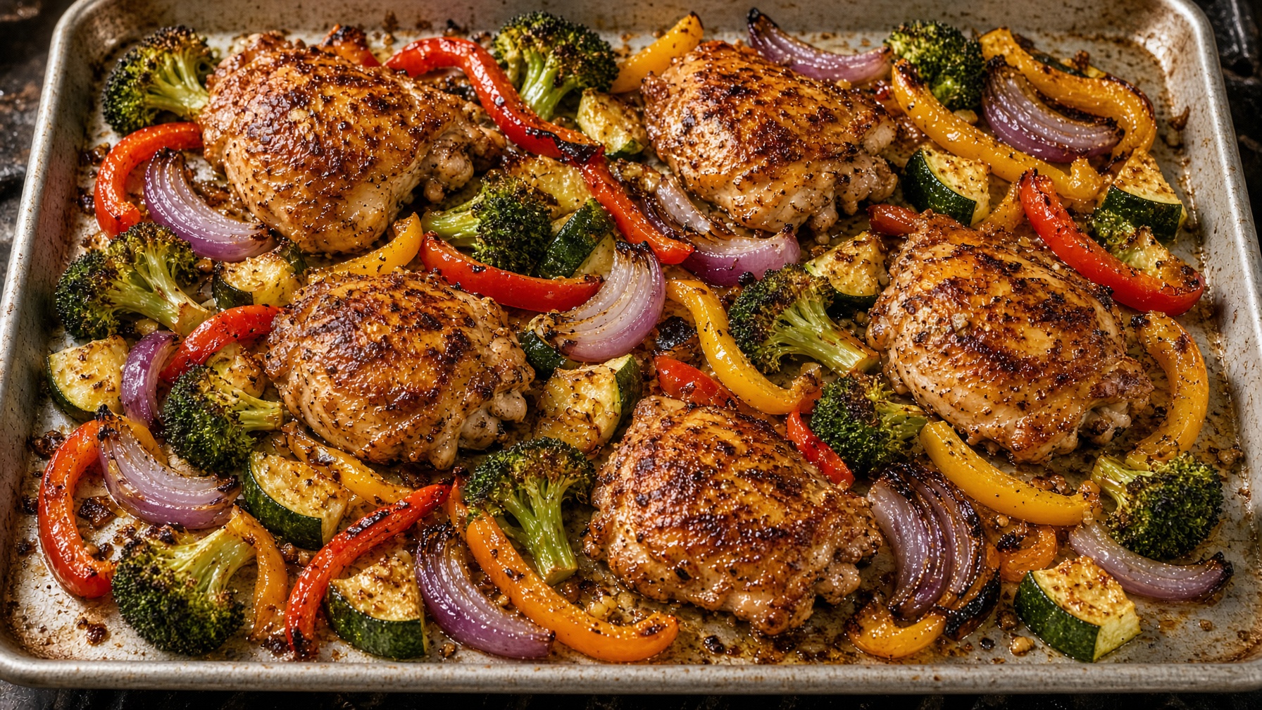 Sheet-Pan Chicken and Veg