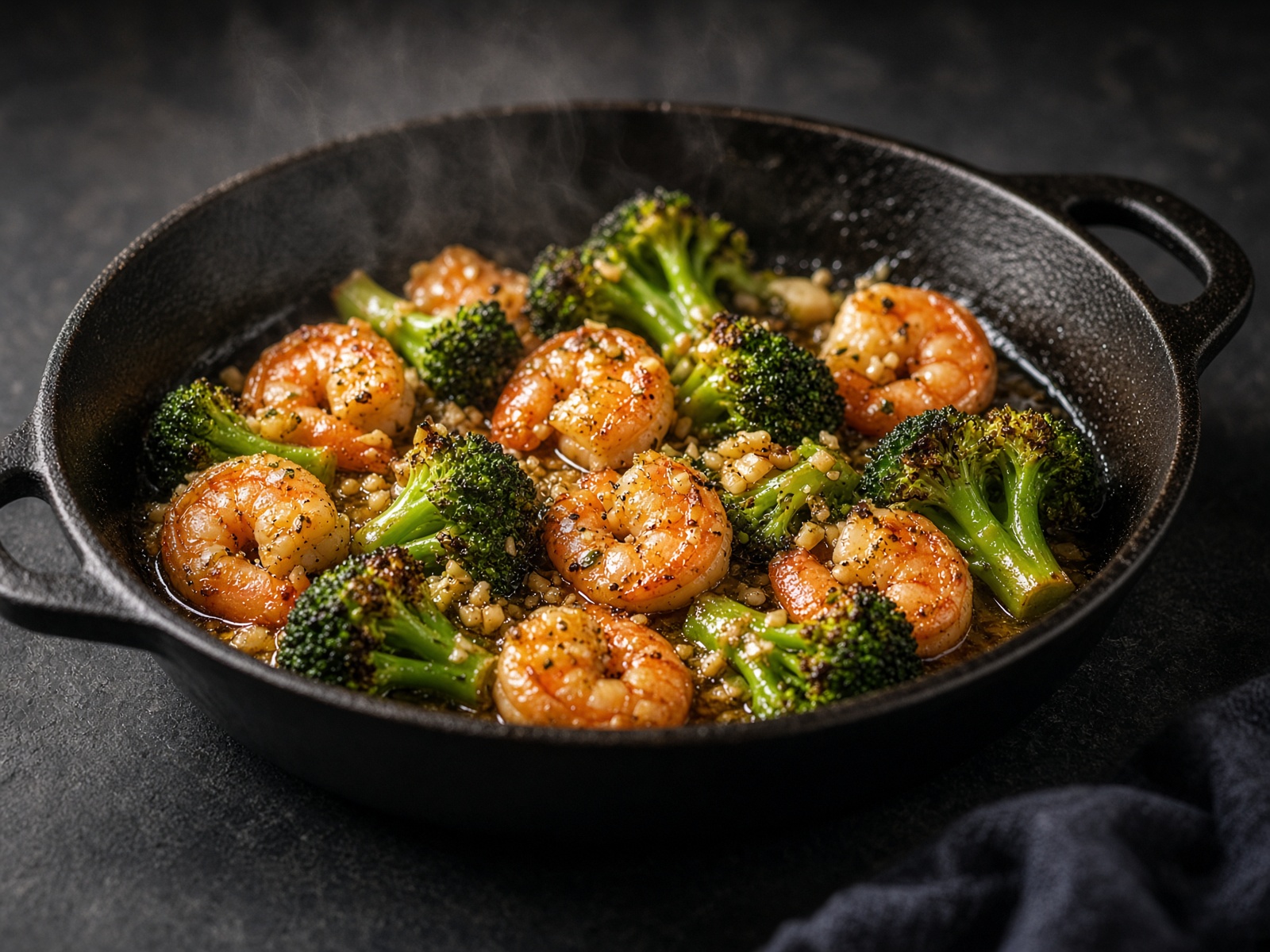 Garlic Shrimp and Broccoli