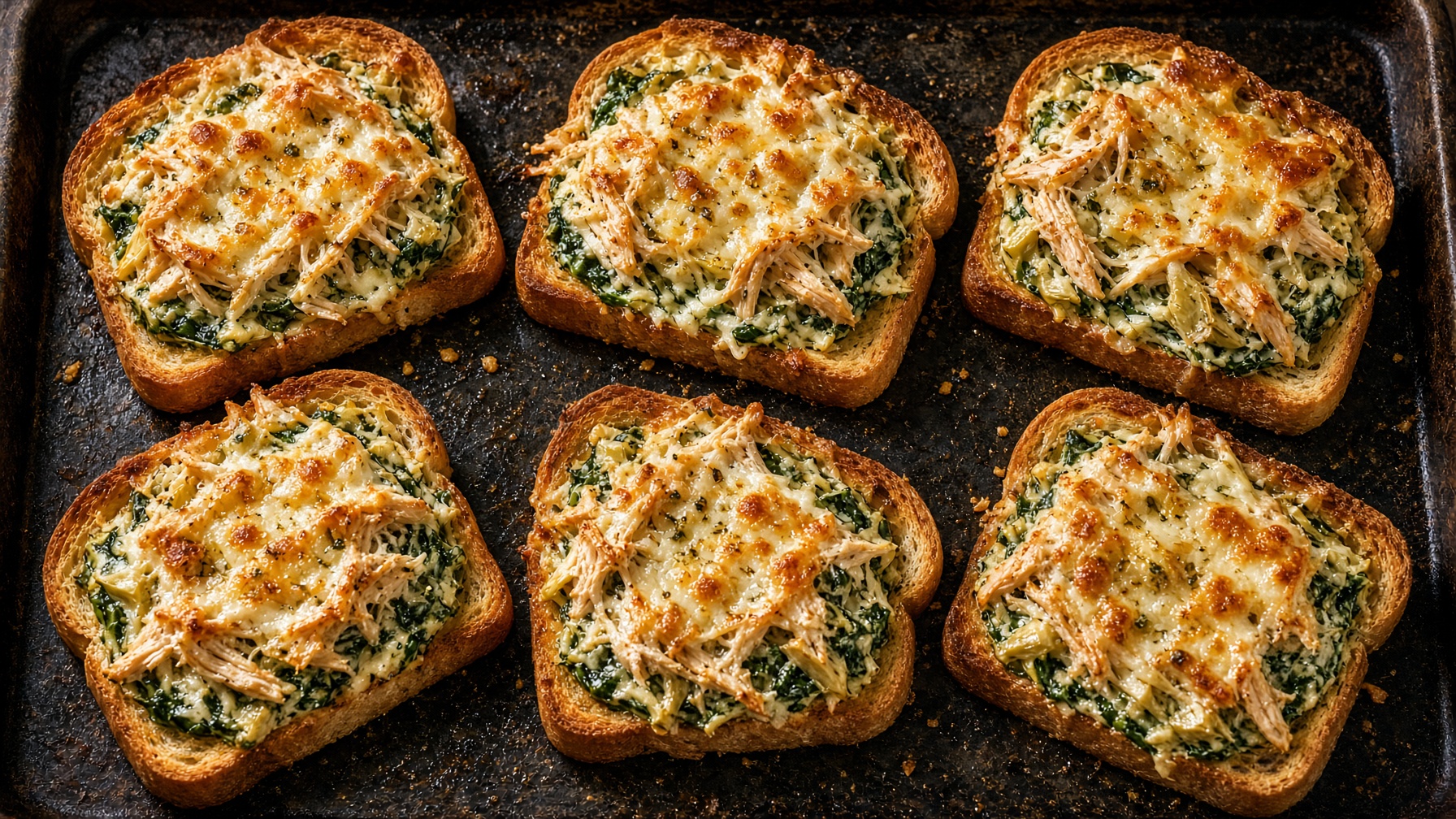 Spinach Artichoke Chicken Texas Toast